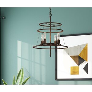 Saturnino 4-Light Candle-Style Chandelier
