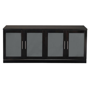 Low Cabinet With Doors Wayfair Soro Series 4 Door Storage Cabinet