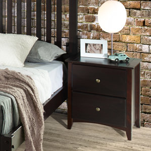 Avalon 2 Drawer Nightstand by Red Barr..