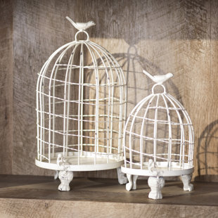 Decorative Bird Houses Cages You Ll Love Wayfair Orla 2 Piece Birdcage Set
