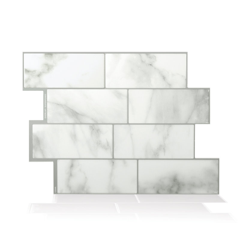 Smart Tiles Metro 2 X 5 Vinyl L Stick Subway Tile Reviews X 5 Vinyl L Stick Subway Tile