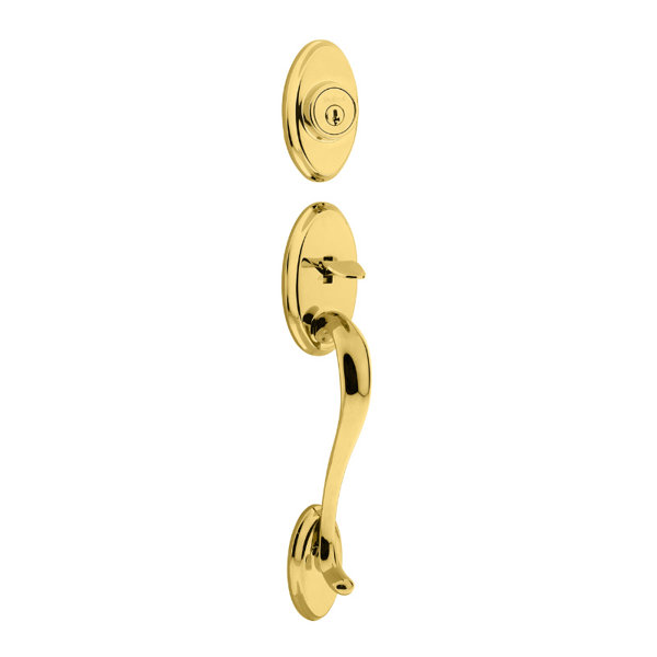 Shelburne Double Cylinder Entrance Handleset with Smartkey, Exterior Handle Only by Kwikset