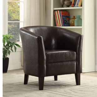 Review Charest Wood and Polyurethane Club Chair by Ebern Designs