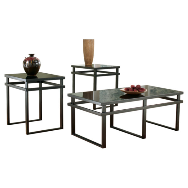 Hailie 3 Piece Coffee Table Set by Signature Desig