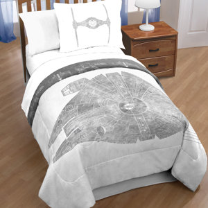 Classic Falcon Star Wars Reversible Comforter Set