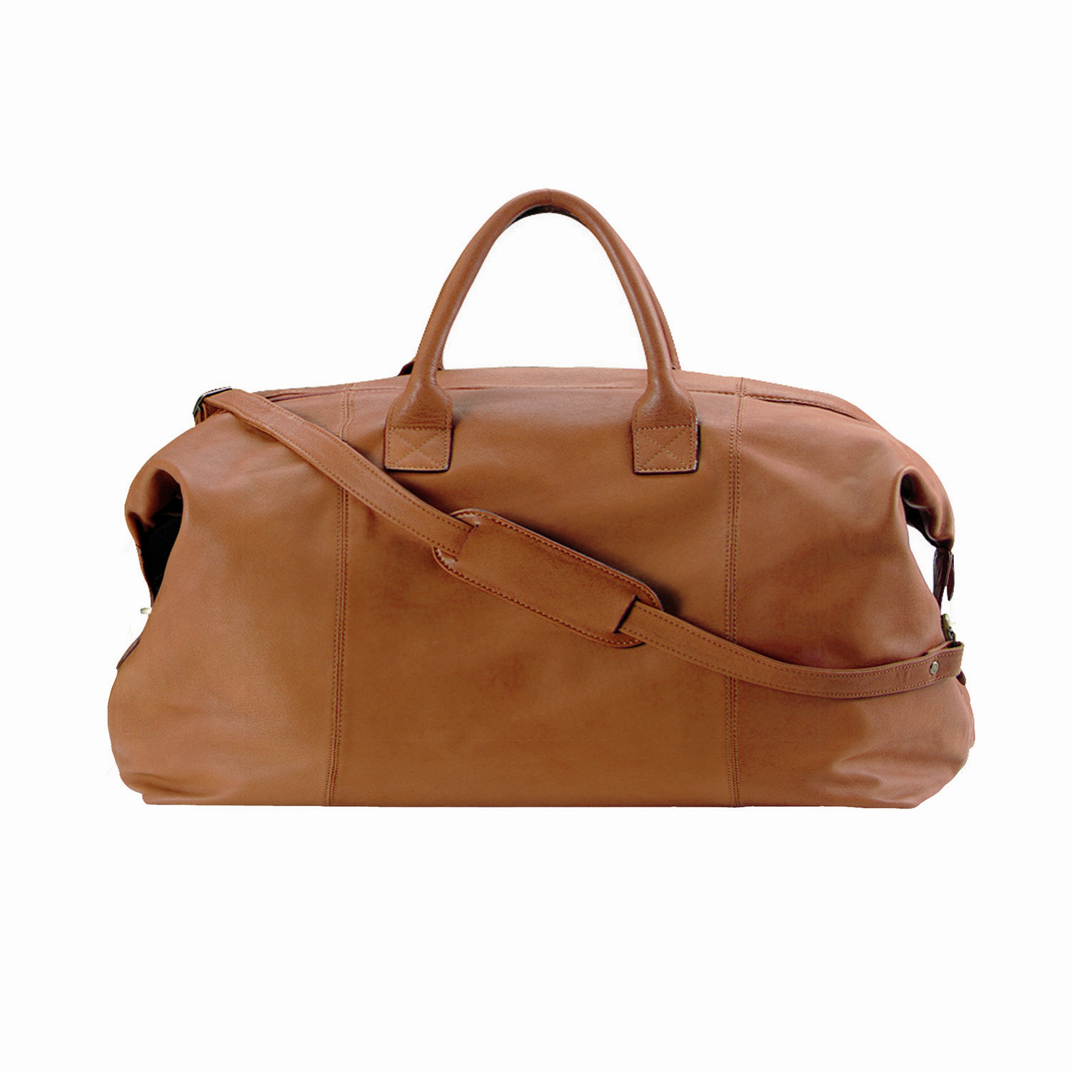 Royce Leather Travel Duffel Overnight Bag In Genuine