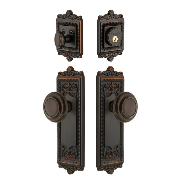 Windsor Single Cylinder Knob Combo Pack by Grandeur