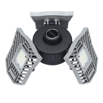 LED Garage Lights 60W Garage Ceiling Lights 6000LM Deformable Garage Lighting Jophufed