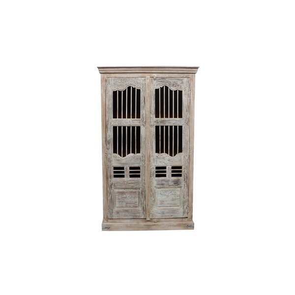 Old Iron Grill Door Cabinet
