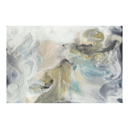 Tides with Jetsam II 1.9m x 2.88m Textured Matt Peel & Stick Mural East Urban Home