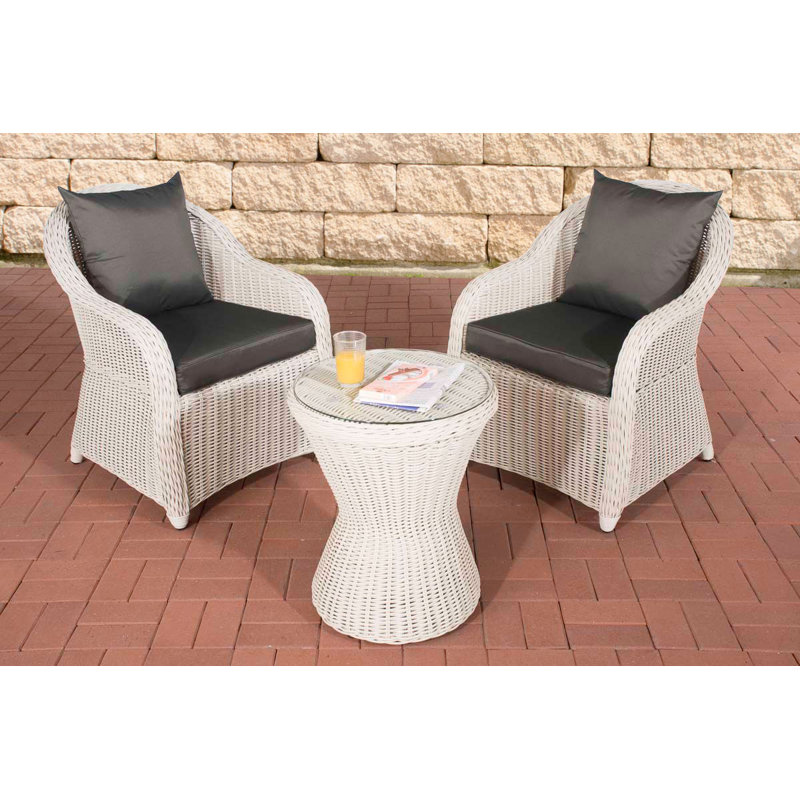 Garten Living 2Sitzer Lounge Set Shirk aus Polyrattan mit