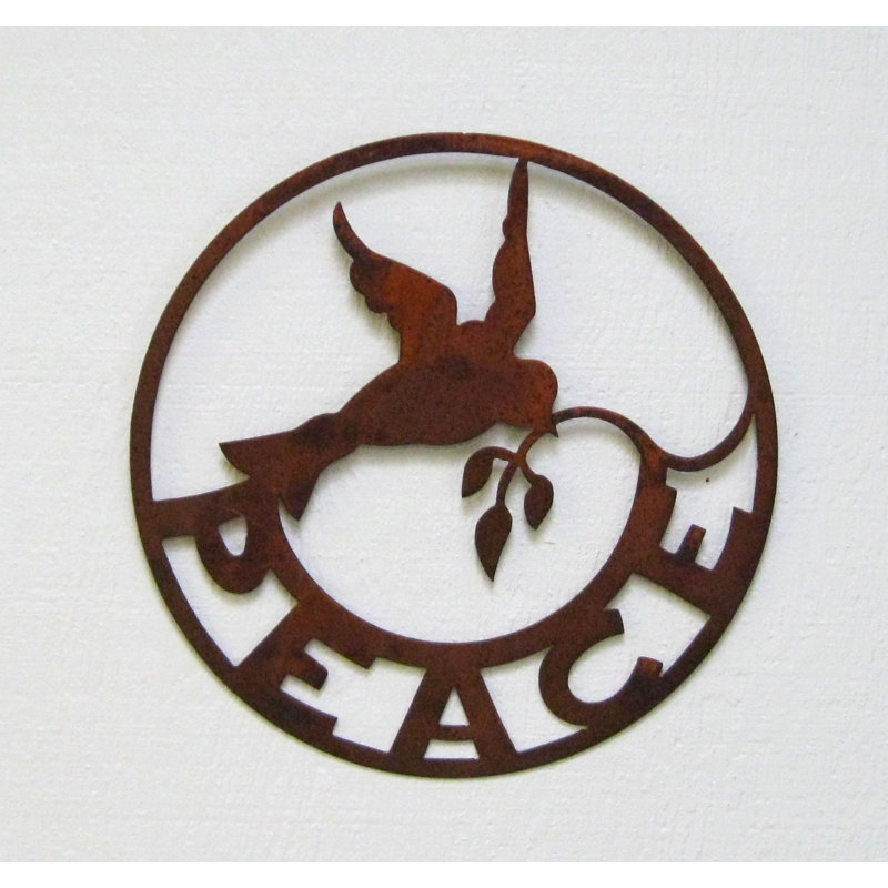 Zgardenparty Peace Sign Wall Décor Reviews Wayfair Peace Sign Wall Décor