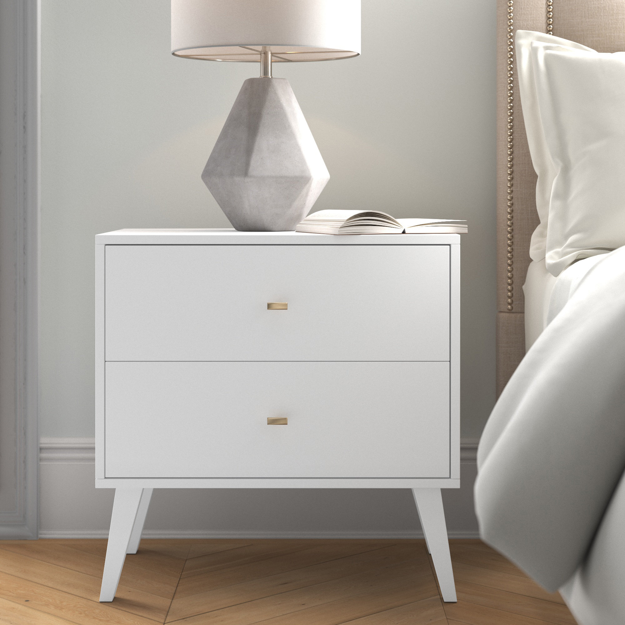 Gold White Nightstands You Ll Love In 2021 Wayfair