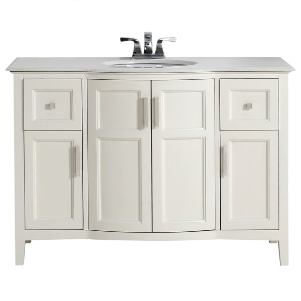 Winston 49 Single Rounded Front Bath Vanity Set by Simpli Home