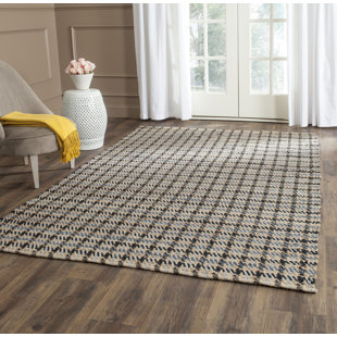 Plaid Area Rugs You Ll Love Wayfair Montfort Hand Woven Cotton Gray Natural Area Rug