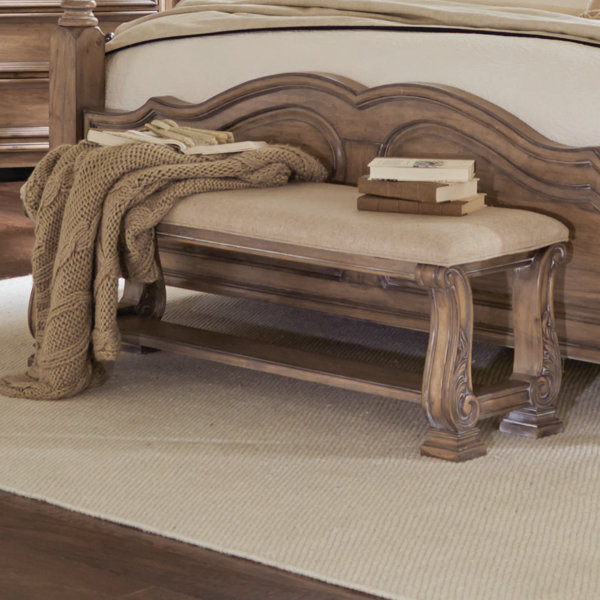 George Upholstered Bench By One Allium Way
