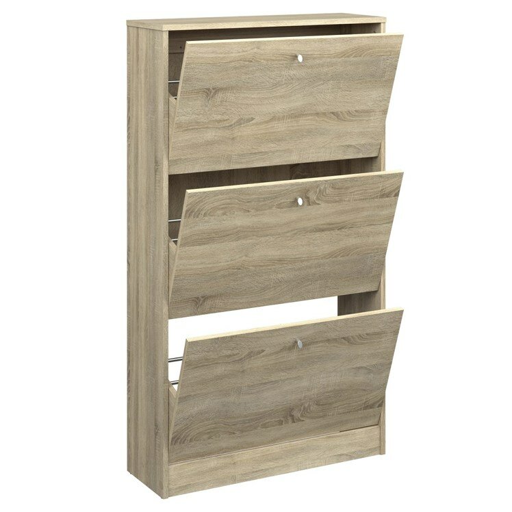 Ridgley Shoe Storage Cabinet from Wayfair: shoe storage ideas for those who don't want to DIY