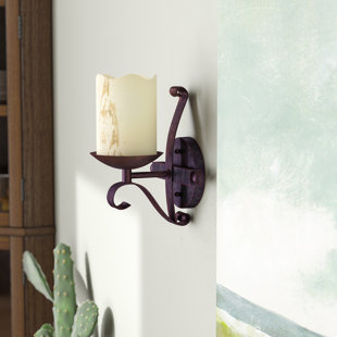 Rustic Sconces You Ll Love Wayfair Burswood 1 Light Gl Wall Sconce