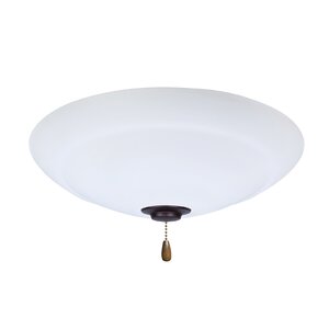 4-Light Bowl Ceiling Fan Light Fixture