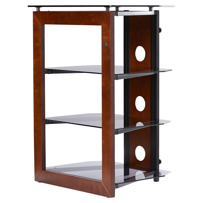 Latitude Run Modern Contemporary Wood Audio Rack Reviews