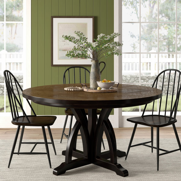 Tenley Round Solid Wood Dining Table by Gracie Oaks Gracie Oaks