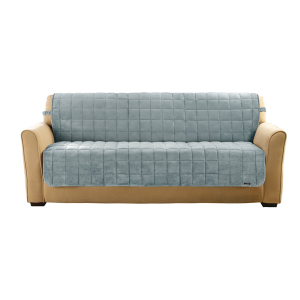 Deluxe Comfort Quilted Armless Box Cushion Sofa Slipcover By Sure Fit