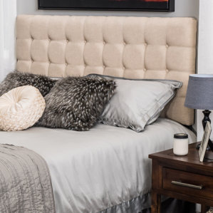 Pomfret Upholstered Panel Headboard by Three Posts