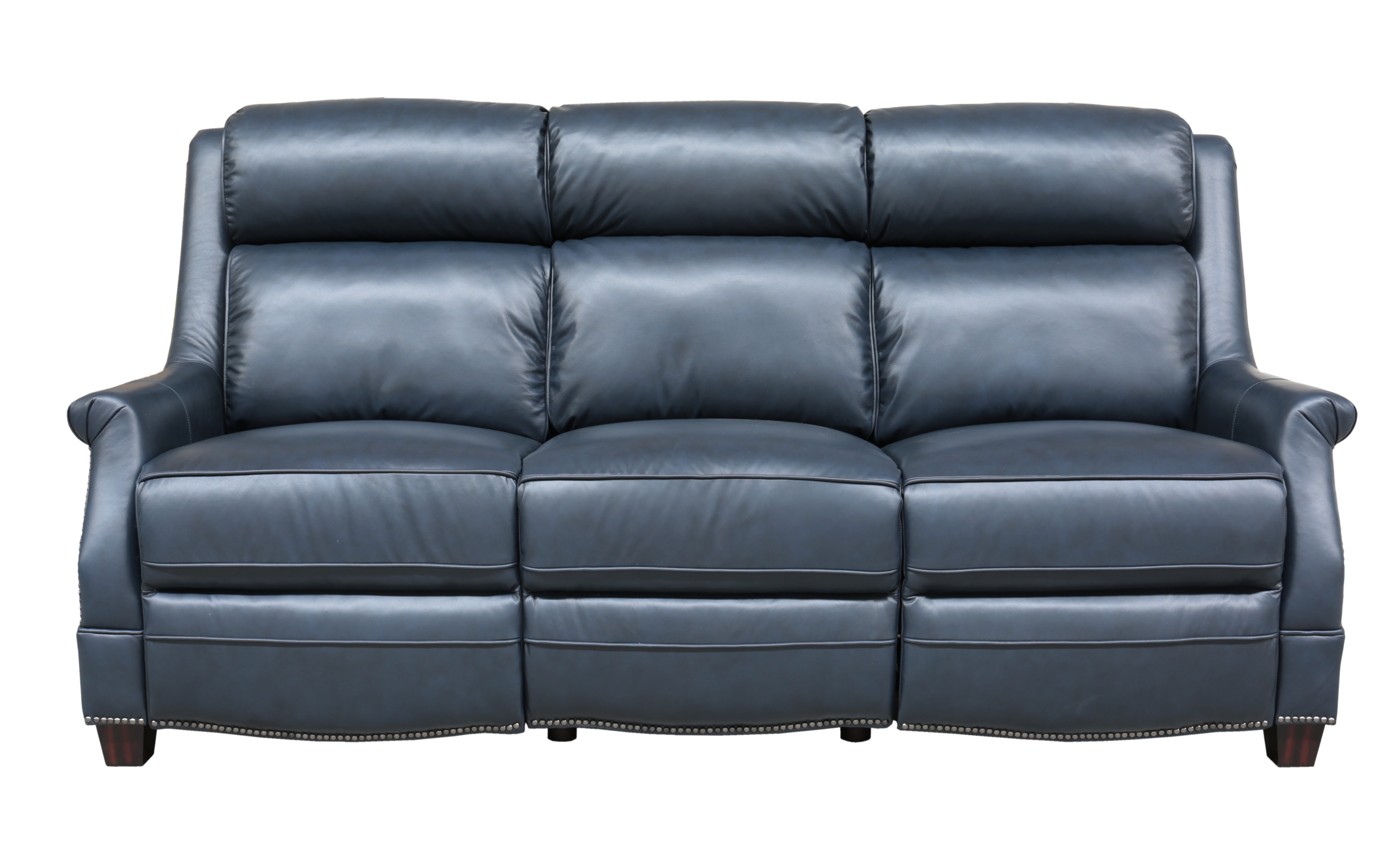 Orren Ellis Cheadle Genuine Leather Reclining 83 1 Round Arm Sofa Orren Ellis Cheadle Genuine Leather