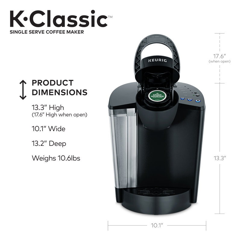 Keurig K Classic Single Serve K Cup Pod Coffee Maker 6 To 10oz