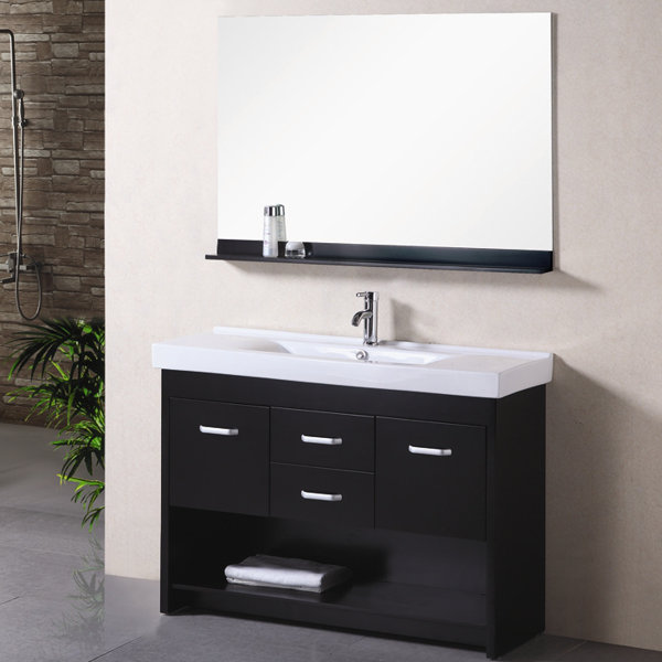 Braxton 48 Single Bathroom Vanity Set with Mirror by Home Loft Concepts