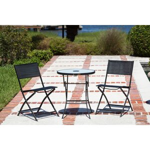 SoBe 3-Piece Illuminated Folding Bistro Set