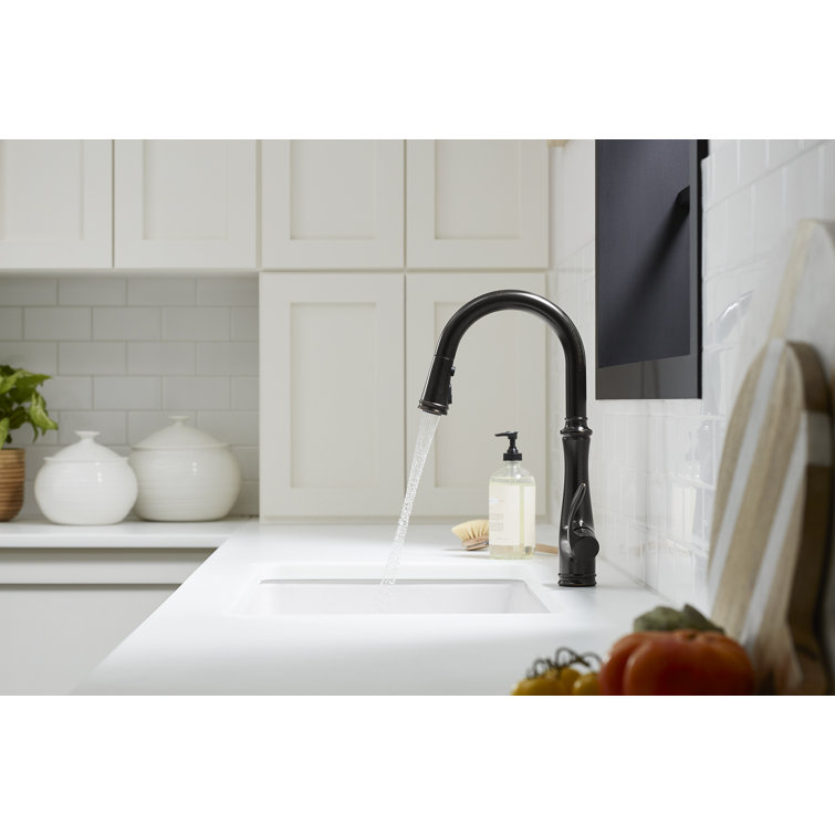 Bellera Pull Down Single Handle Kitchen Faucet with Handle and Supply Lines