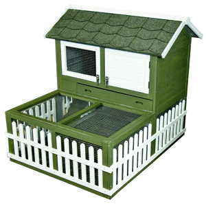 Rabbit Ranch Hutch and Pen Combo