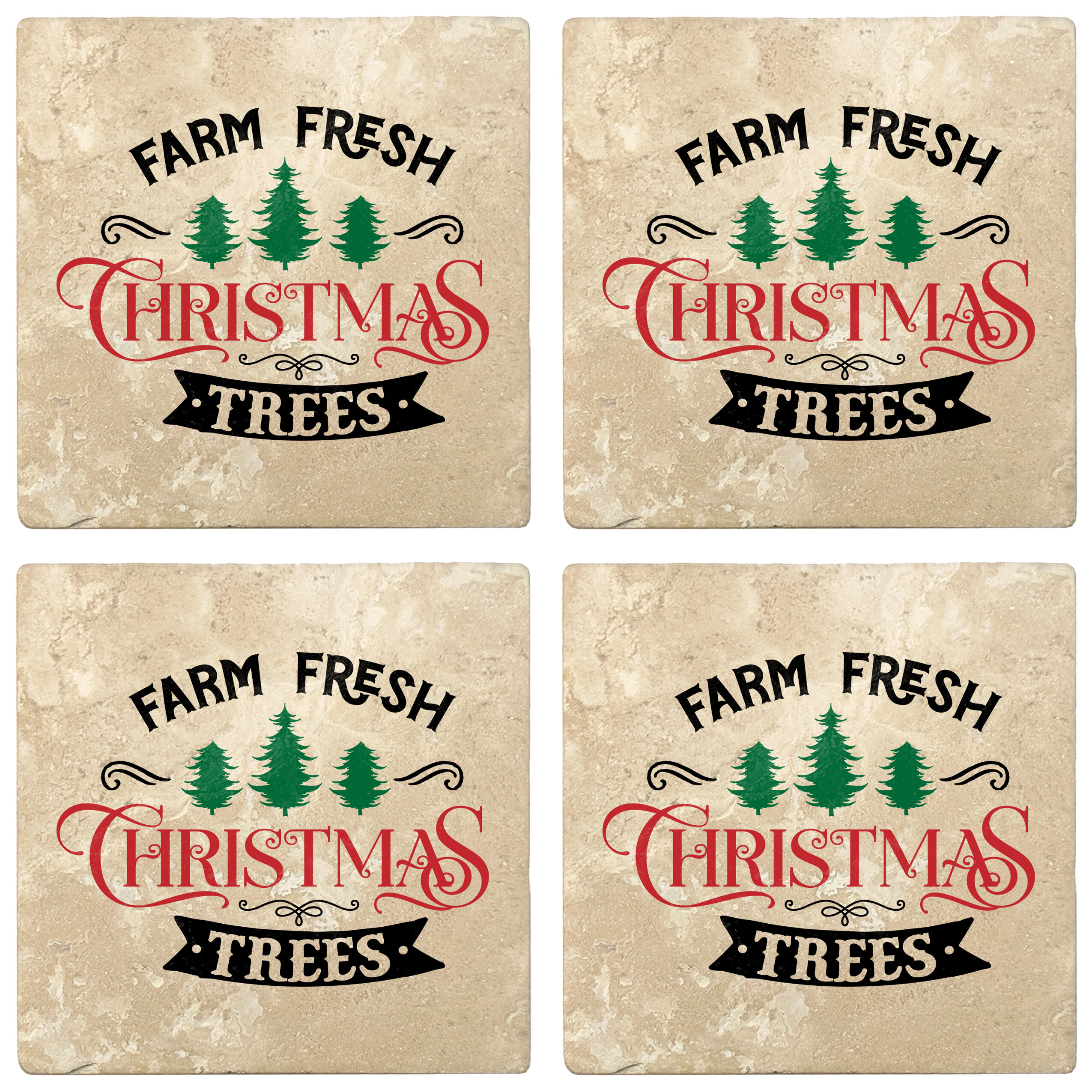 holiday drink coasters