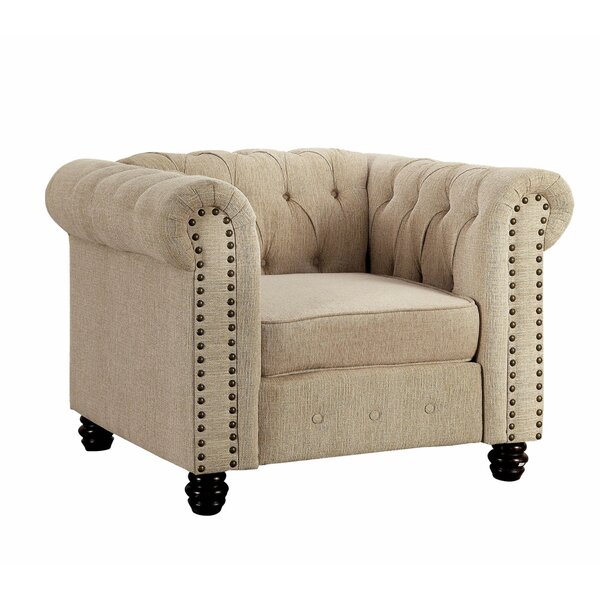 Spalding Chesterfield Chair By Canora Grey