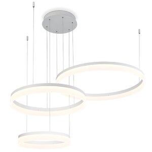 Clarisa Frosted 3-Light LED Drum Chandelier