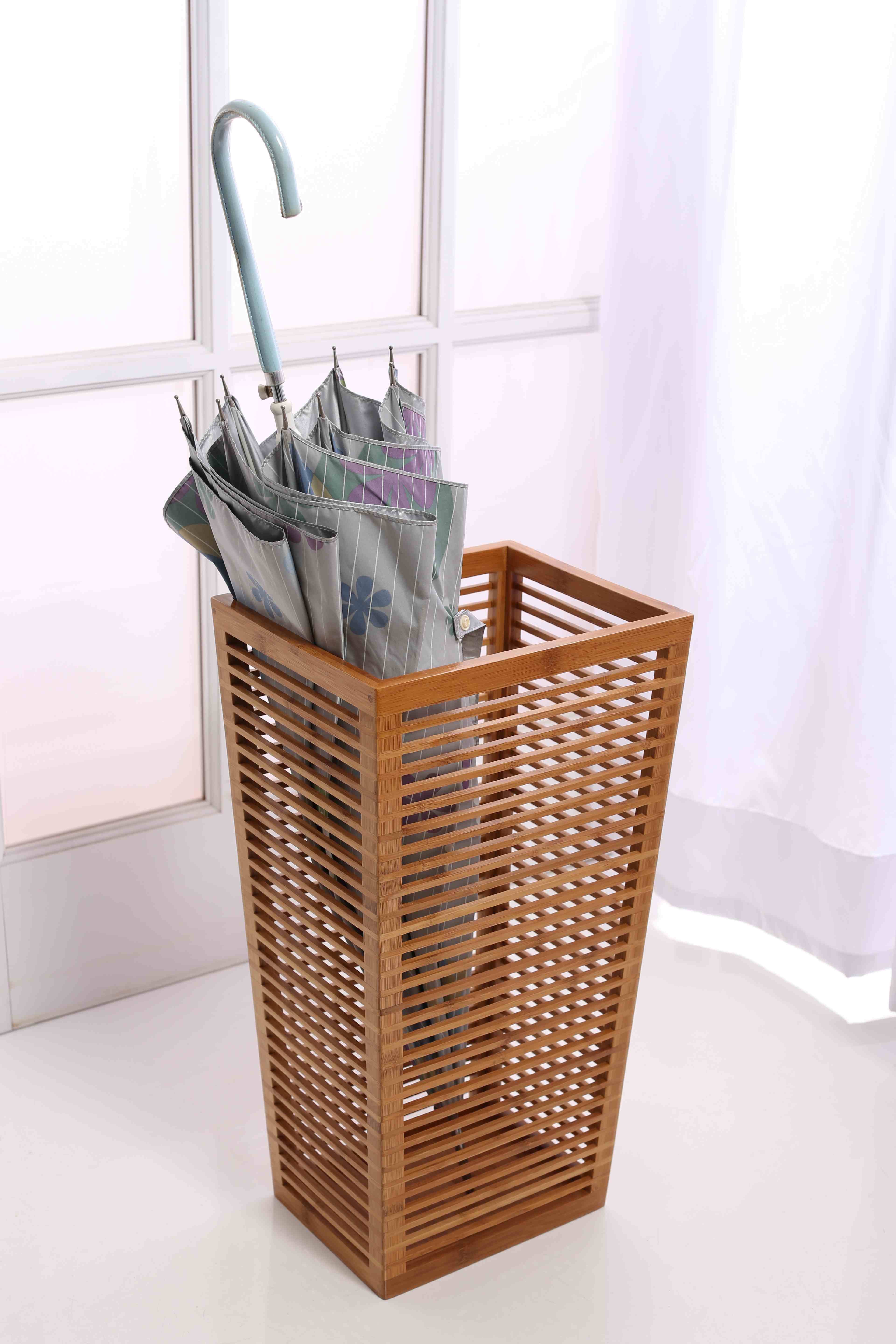 umbrella rack stand on In This Space Open Slats Entryway Umbrella Walking Cane Stand Reviews Wayfair