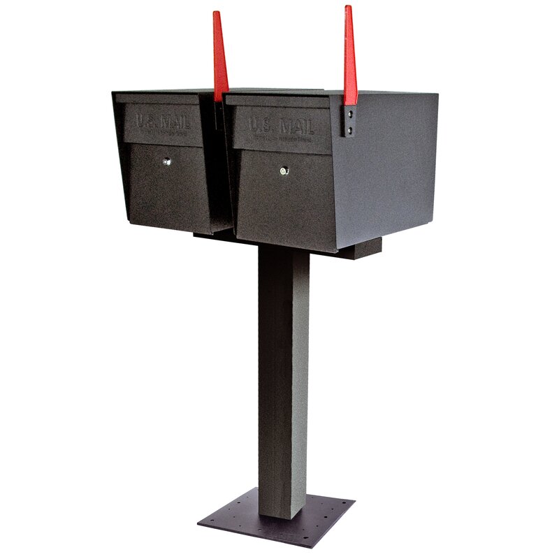 Mail Boss Locking Post Mounted Mailbox & Reviews | Wayfair