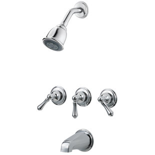 3 Handle Tub Shower Faucet Wayfair Ca