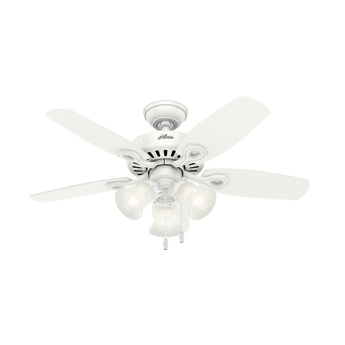 Hunter Fan 42 Builder 5 Blade Ceiling Fan Light Kit Included