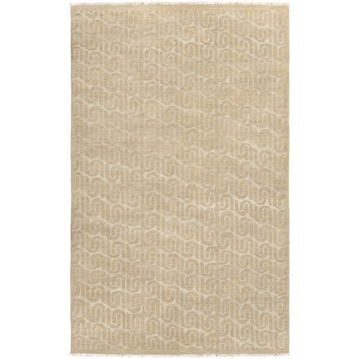 Vichy Hand Knotted Oyster Area Rug by DwellStudio