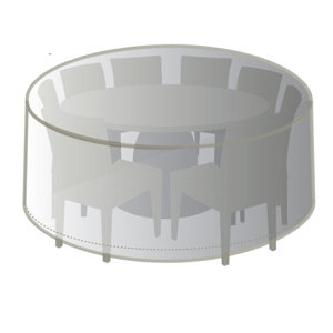Outdoor Protective Wicker Round Dining Set Cover