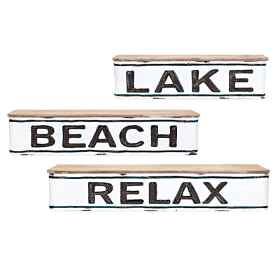 Jaydon Iron 3 Piece Wall Shelf Set Longshore Tides