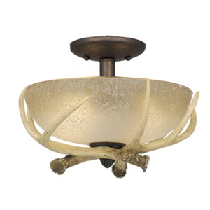 Lodge 2-Light Ceiling Light Kit