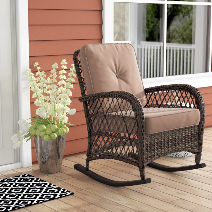 High Back Rocking Deck Seat Pads For Garden Rocking Chair Pool