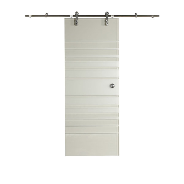 New Vision Silhouette Glass Interior Barn Door by LTL Barn Doors