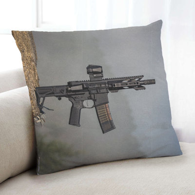 Tools Guns 10 Throw Pillow East Urban Home Cover Material Microsuede Tools Guns 10 Throw Pillow East Urban Home Cover Material Microsuede