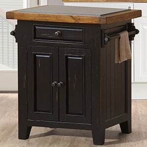 McAlester Kitchen Island with Granite Top