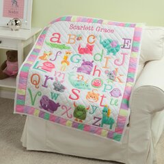 personalized baby alphabet quilt