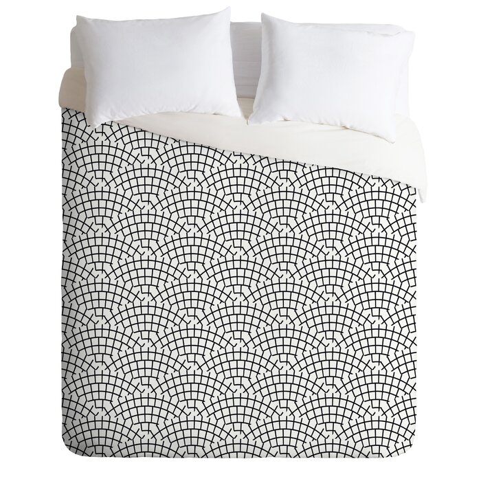 East Urban Home Holli Zollinger Mosaic Scallop Duvet Cover Set